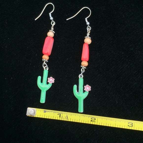 Cactus Drop Earrings - Picture 8 of 8